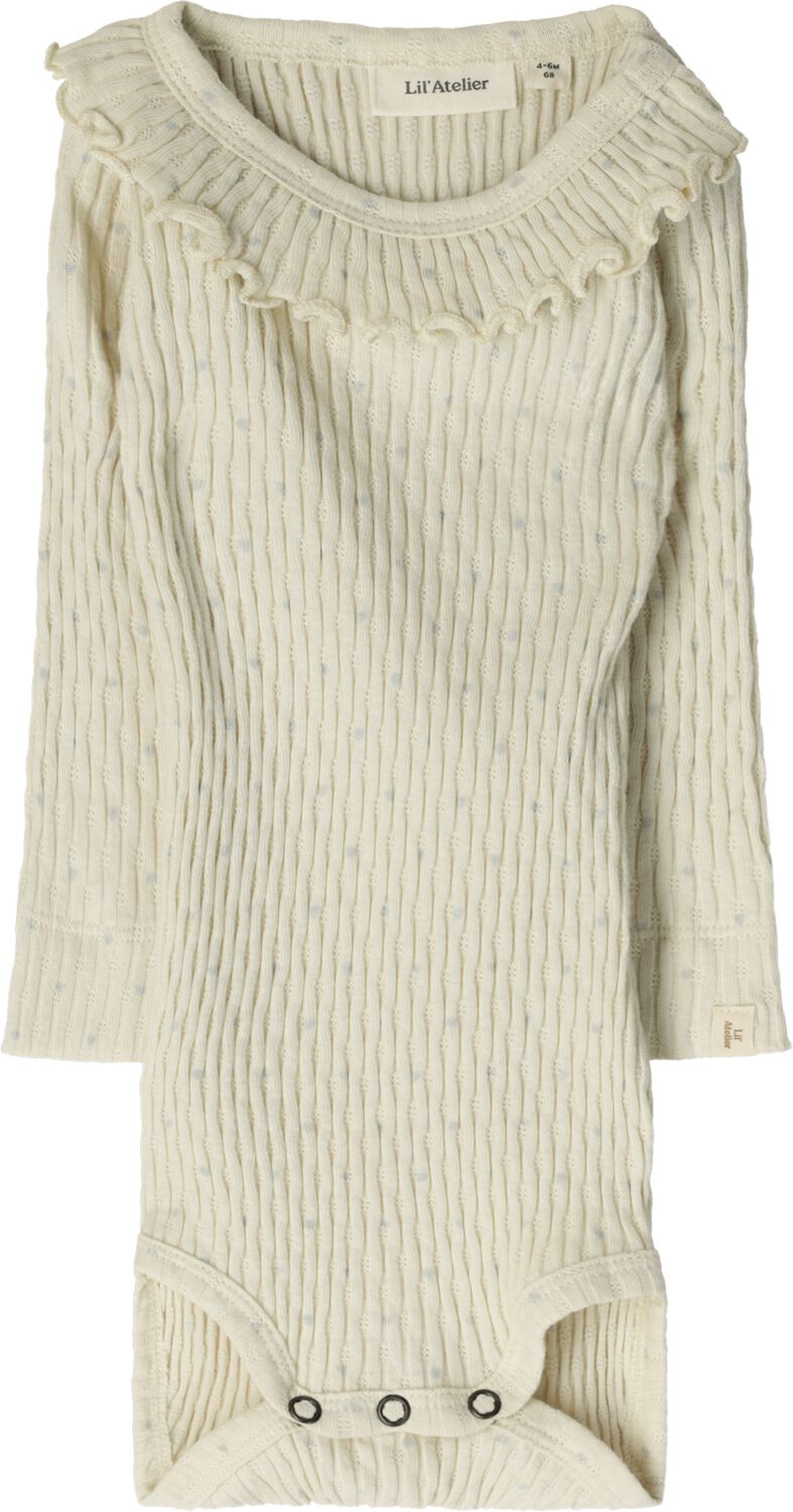 LIL' ATELIER Baby Rompers Nbffiducia Ls Slim Body Lil Ecru