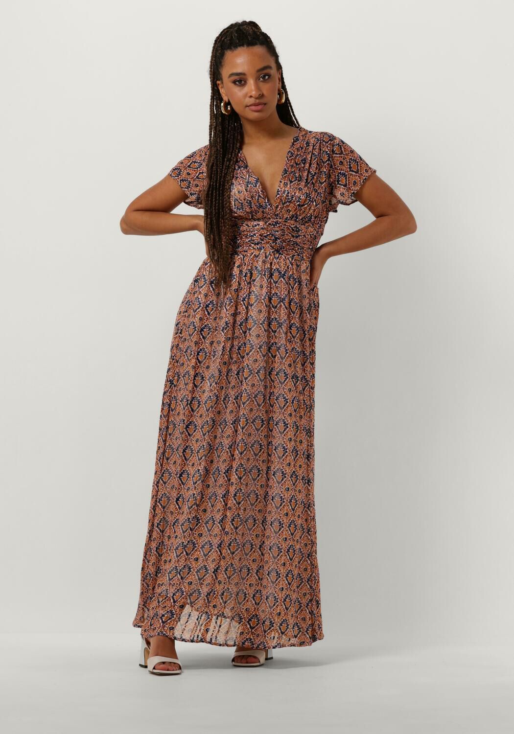 Notre-v Bruine Maxi Jurk voor Elegante Vrouwen Brown Dames