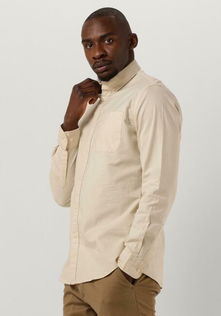 Beige SELECTED HOMME Casual overhemd SLHREGRICK-OX FLEX SHIRT LS - large