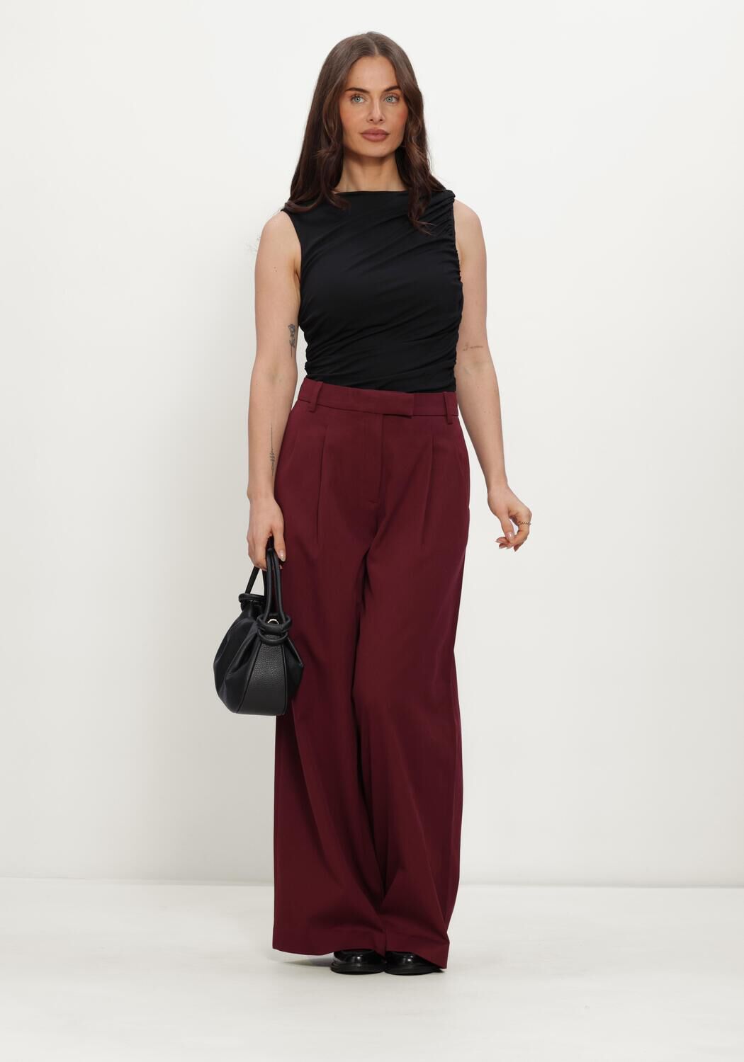 SELECTED WOMEN Dames Tops & T-shirts Slwmira Fitted Sl Top Zwart