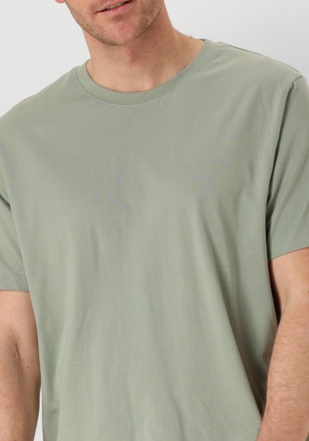 SELECTED HOMME Heren Polo's & T-shirts Slhaspen Ss O-neck Tee Noos Groen