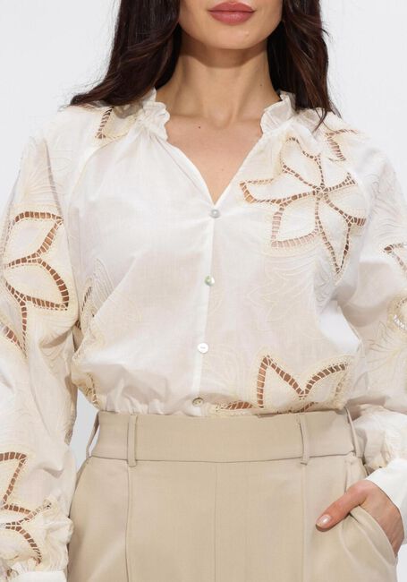 Gebroken wit NUKUS Blouses BRIDGET BLOUSE EMBROIDERY - large