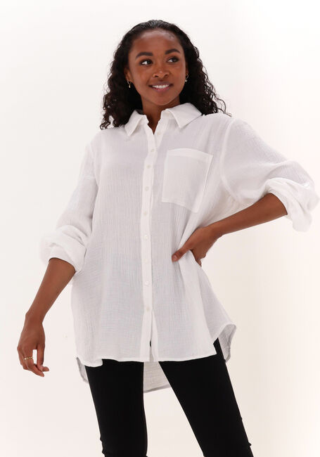 Witte MINUS Blouse MAVINA OVERSIZE SHIRT - large