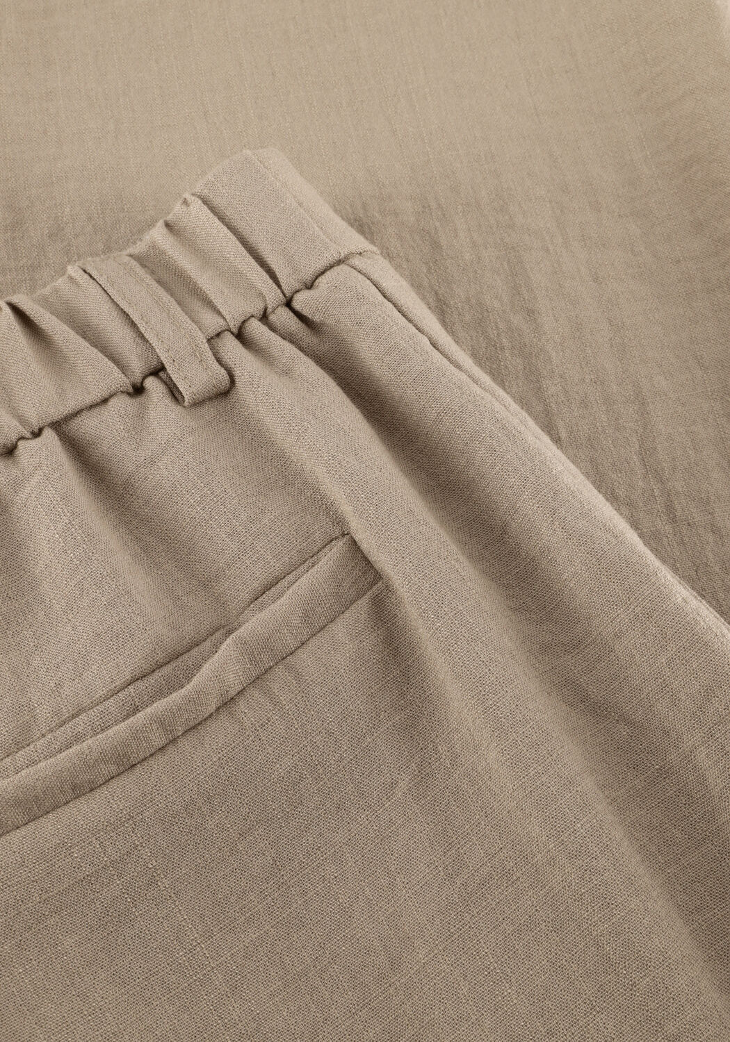 Zand OBJECT Wijde broek OBJRINI MW LO WIDE PANT - large