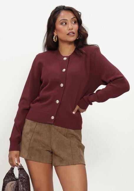 Bordeaux JOSH V Vest FLISS CARDIGAN - large