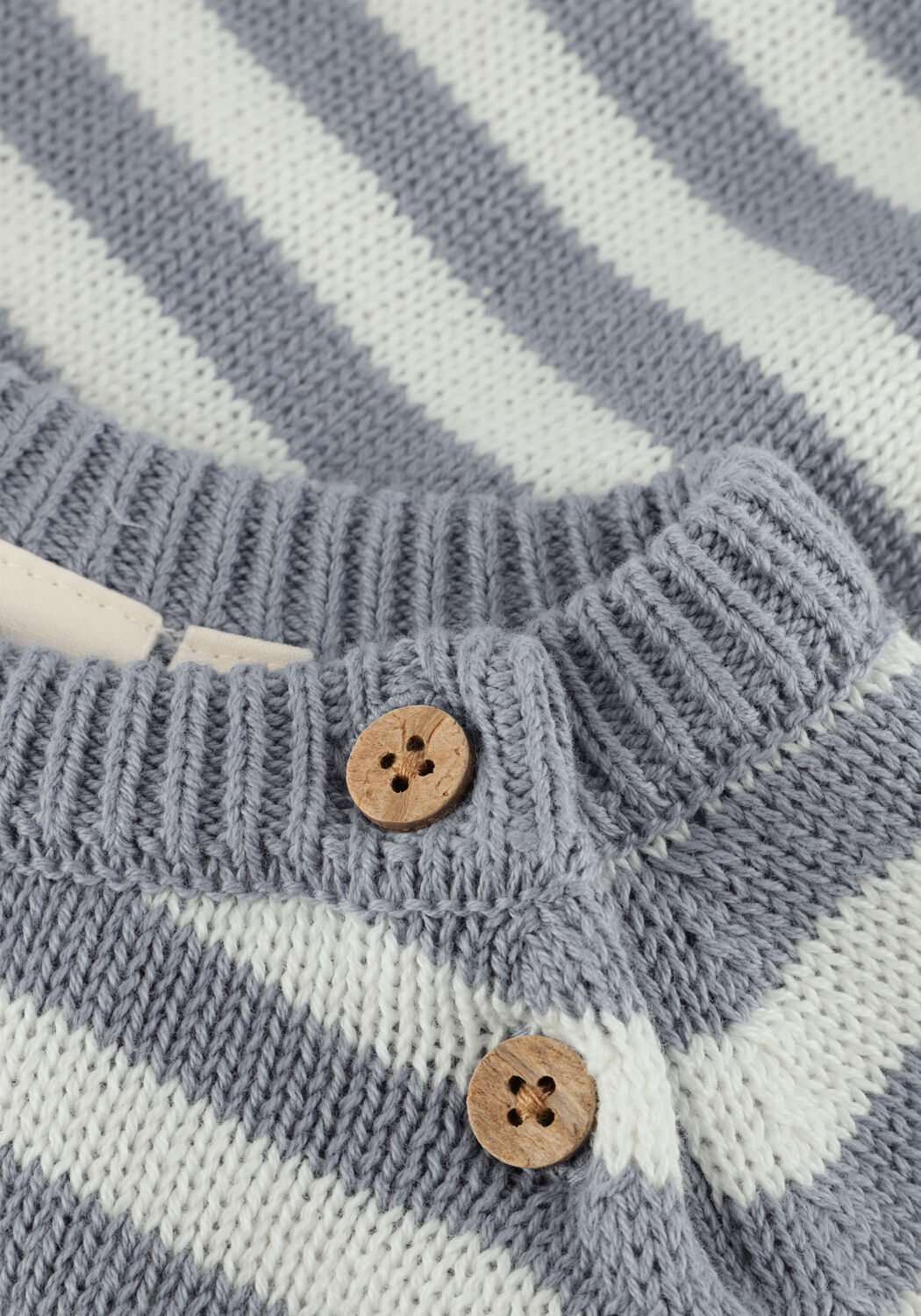 Lichtblauwe LIL' ATELIER Trui NBMDASON LS KNIT LIL - large