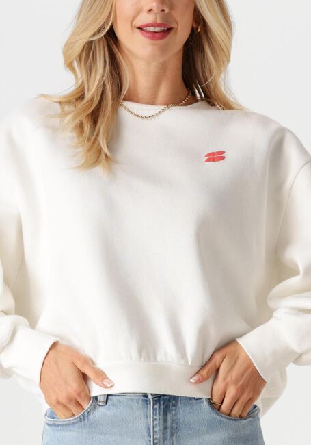 Witte BY-BAR Trui BIBI DICTIONARY BIG SWEATER - large