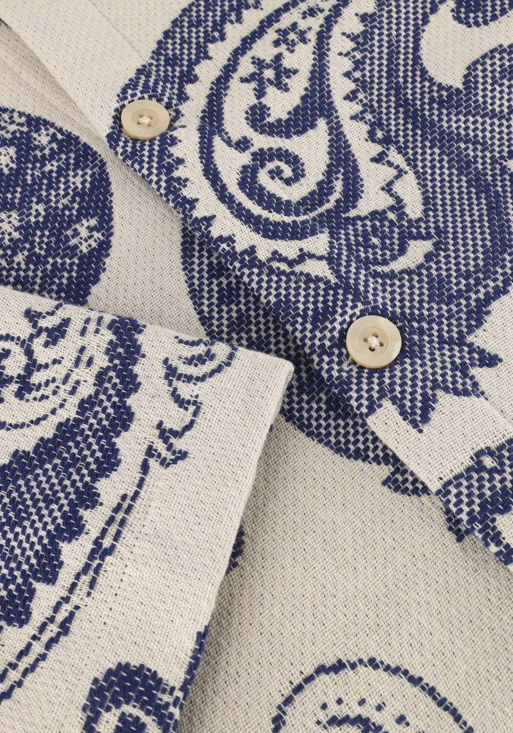 Blauwe WOODBIRD Overshirt WBBLADE JAQUARD JACKET - large