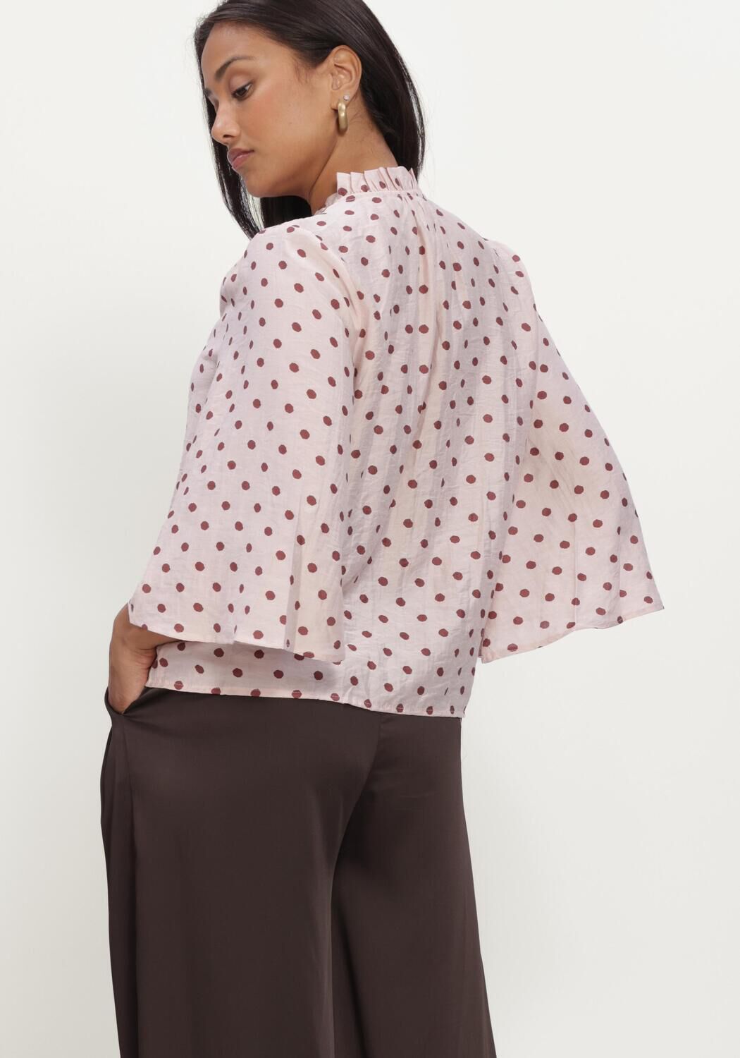 Lichtroze MINUS Blouses MSVIVIANA V- NECK BLOUSE - large