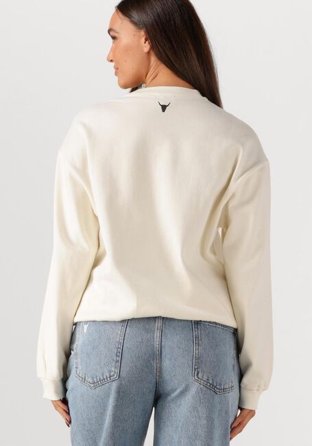 Creme ALIX THE LABEL Sweater LADIES KNITTED COLLAGE SWEATER - large