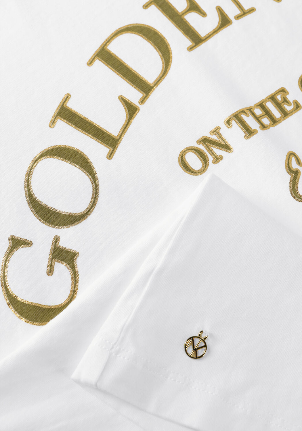 Gebroken wit NUKUS T-shirt SANNE SHIRT GOLDEN DAYS - large