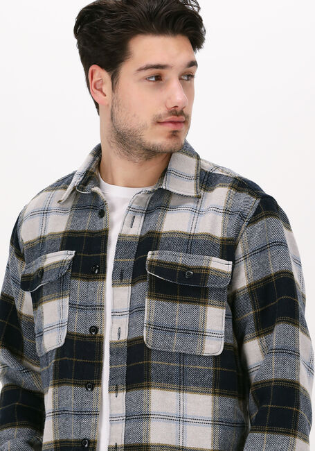 Donkerblauwe SELECTED HOMME Overshirt SLHLOOSEKELLEN OVERSHIRT LS MI - large