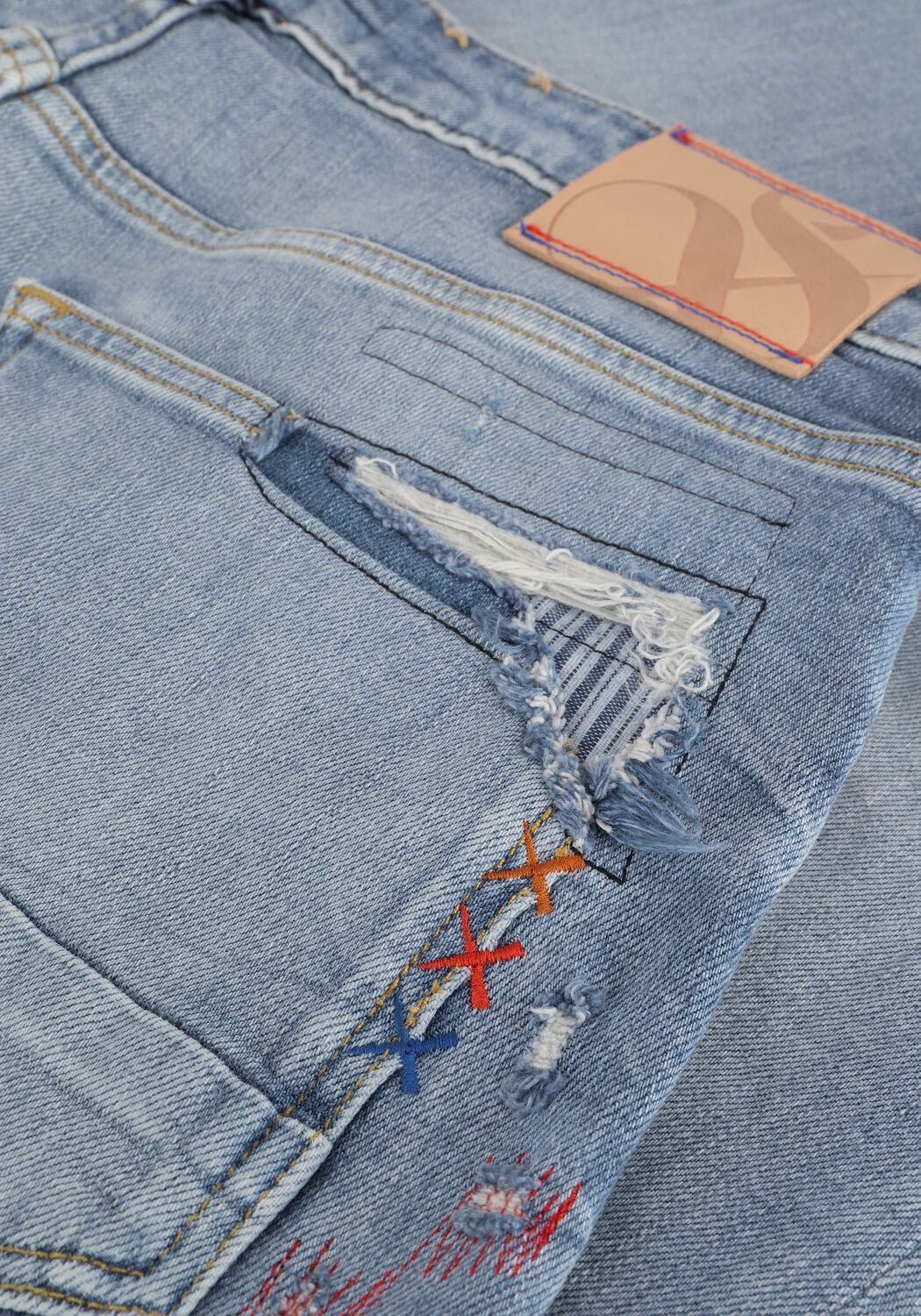 Lichtblauwe SCOTCH & SODA Slim fit jeans SKIM PREMIUM SLIM JEANS - large