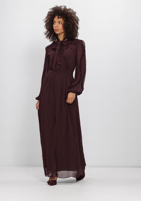 Bordeaux DANTE6 Maxi jurk LASORINN RUFFLE DETAIL MAXI DRESS - large