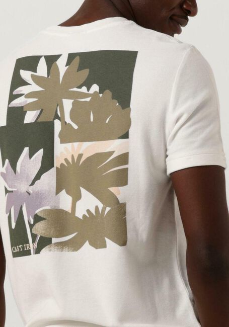 Gebroken wit CAST IRON T-shirt SHORT SLEEVE R-NECK REGULAR FIT COTTON TWILL - large