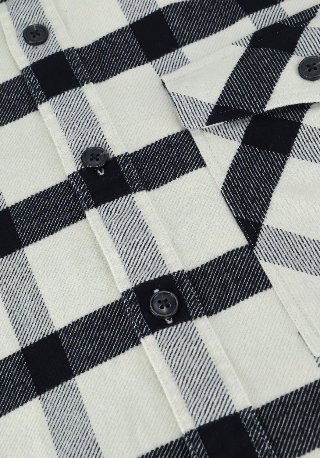 Witte SCOTCH & SODA Overshirt 163355 - CHECKED BRUSHED TWILL - large