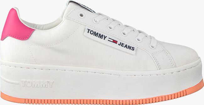 Witte TOMMY HILFIGER Lage sneakers OVERSIZED LABEL ICON - large