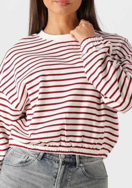 Roze CATWALK JUNKIE Truien/vesten STRIPED SWEATER WITH ELASTIC HEMS - large