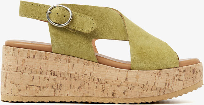 Groene VIA VAI Platte sandalen SISSEL RAISE - large