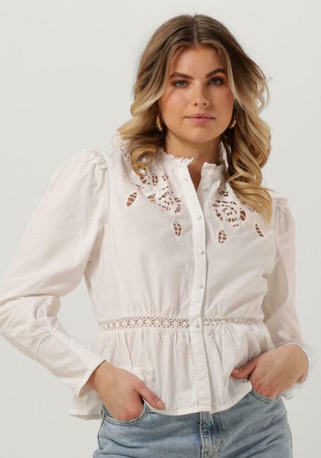 Witte OBJECT Blouses OBJISKA L/S TOP - large
