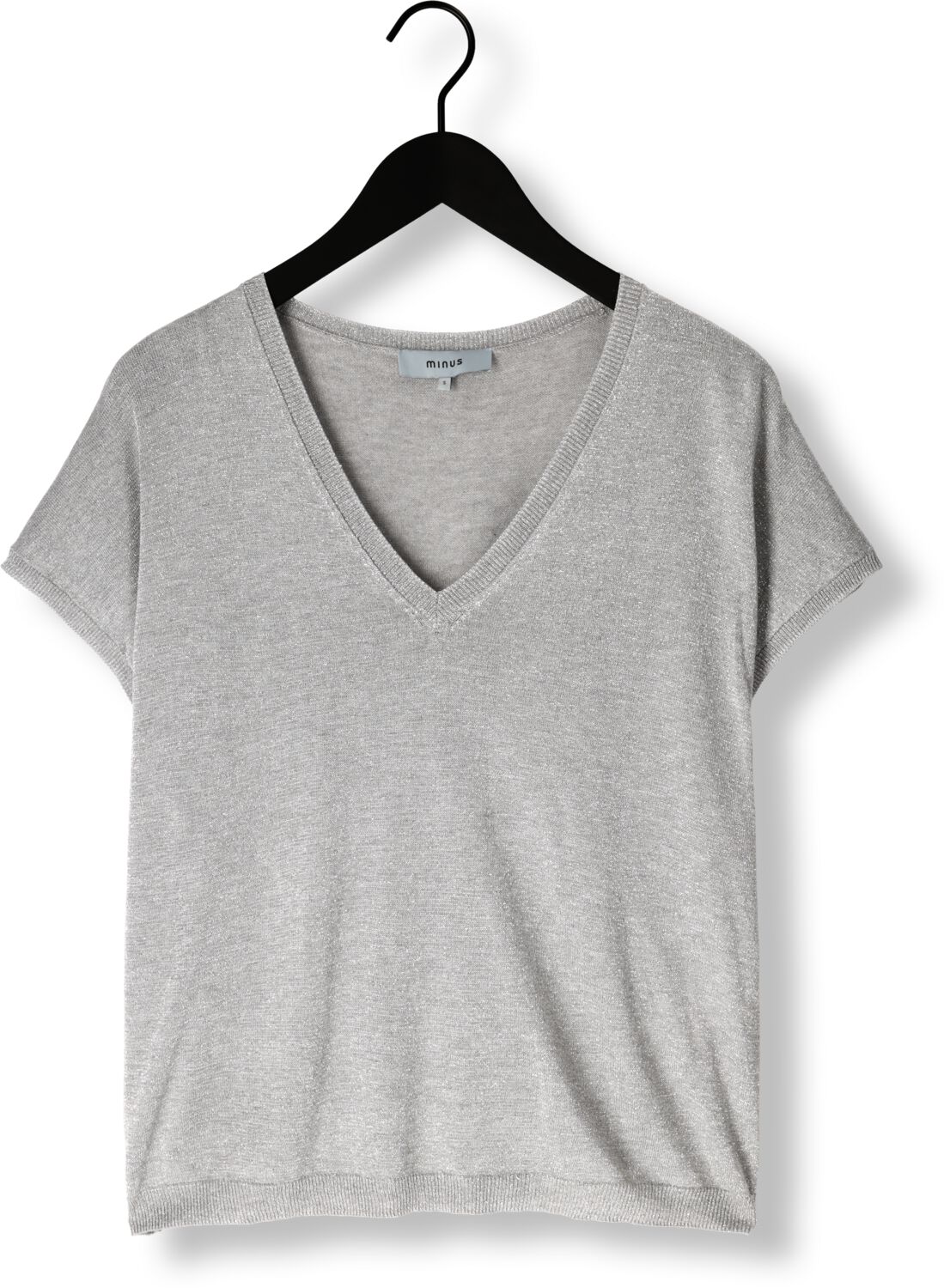 MINUS Dames Tops & T-shirts Carlina Batsleeve Knit Tee Metallic