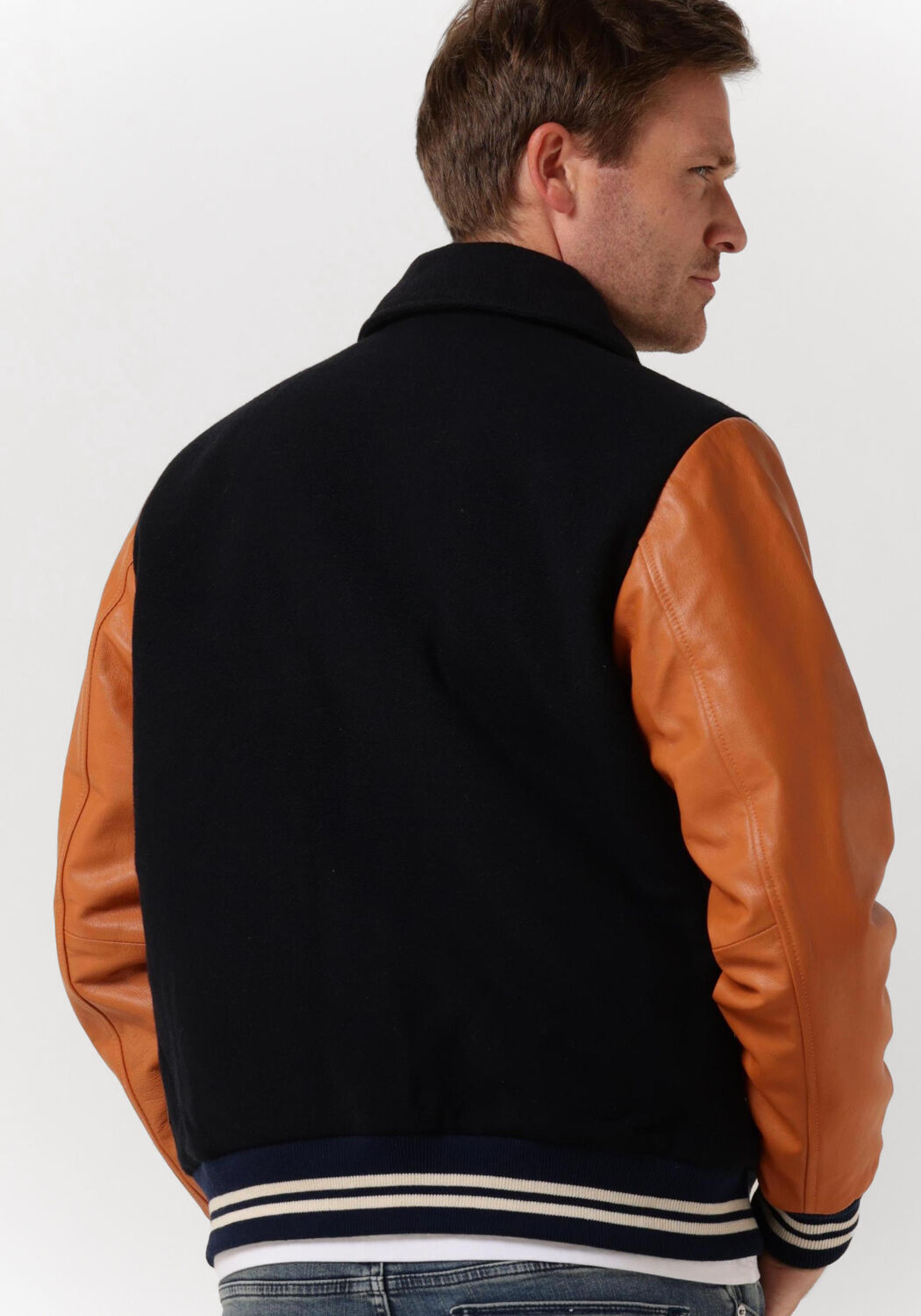 Scotch and soda leren jas heren sales