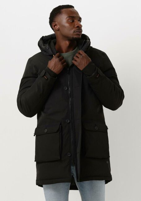 Zwarte CAST IRON Parka's PARKA JACKET HIGH TWILL RAMTURE - large