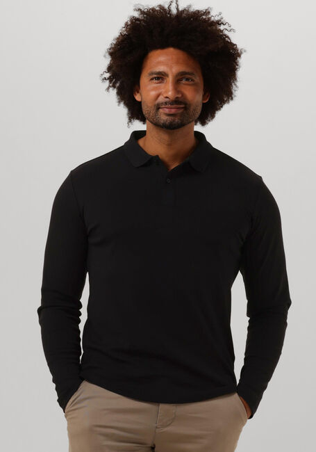 Zwarte SELECTED HOMME Polo SLHSLIM-TOULOUSE LS POLO B NOOS - large