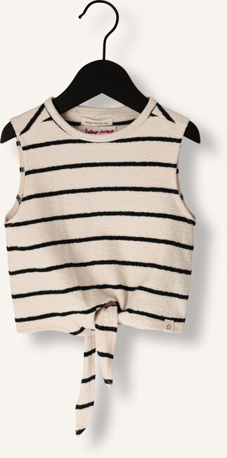 Ecru YOUR WISHES Top STRIPES FRONT TIE SINGLET Ecru YOUR WISHES Top STRIPES FRONT TIE SINGLET - large