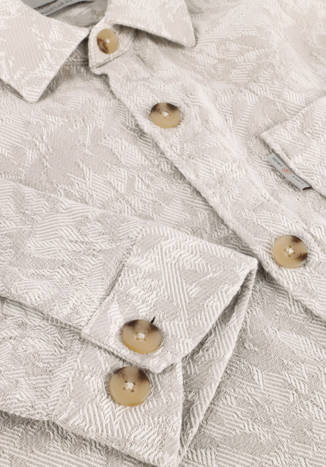 Witte CAST IRON Overshirts LONG SLEEVE SHIRT JACQUARD 2 TONE - large