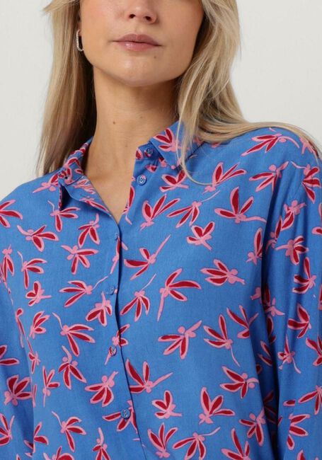 Blauwe POM AMSTERDAM Blouses BLOUSE MILLY 7235 - large