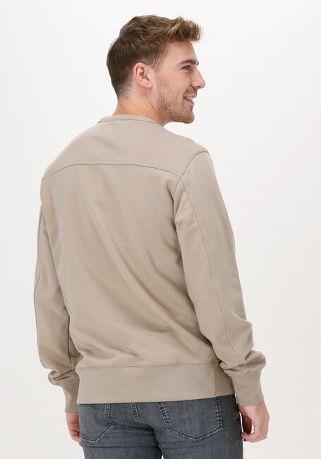 Beige CALVIN KLEIN Sweater MONOGRAM SLEEVE BADGE CN - large