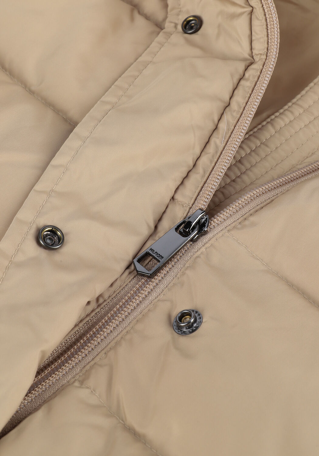 Beige TOMMY HILFIGER Gewatteerde jas TH ESS TYRA DOWN JKT WITH FUR - large