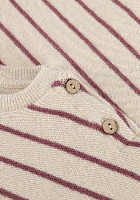 Beige PLAY UP Trui STRIPED JERSEY SWEATER - large