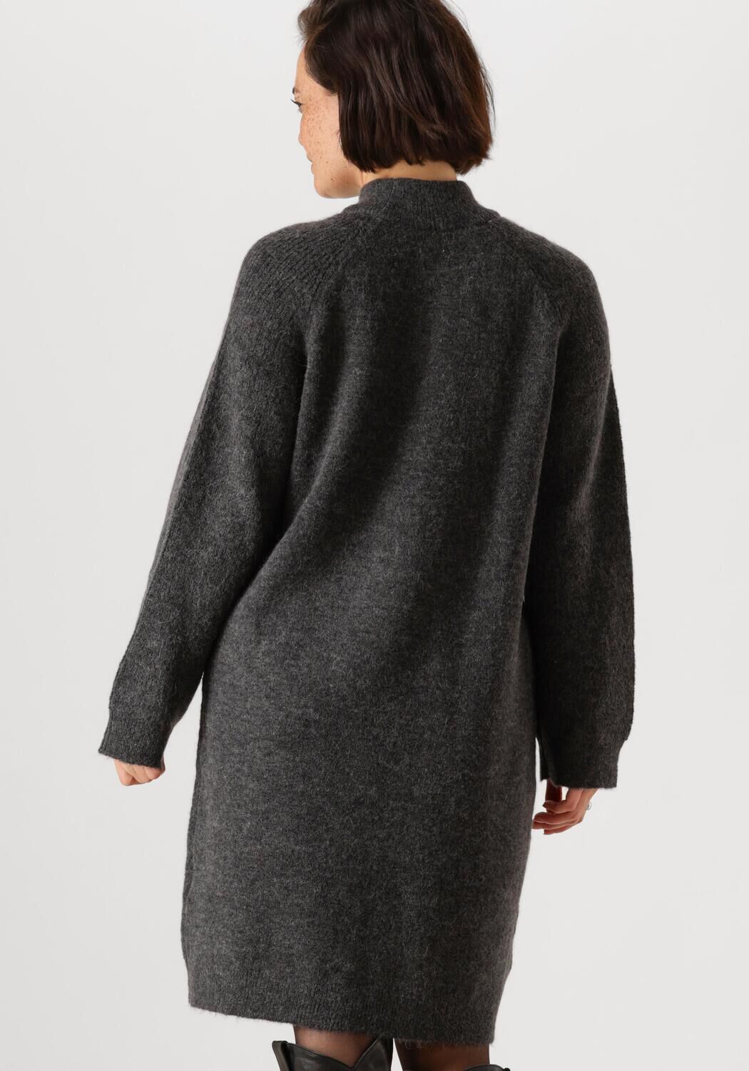 SELECTED FEMME Dames Jurken Slflulu Ls High Neck Knit Dress Zwart