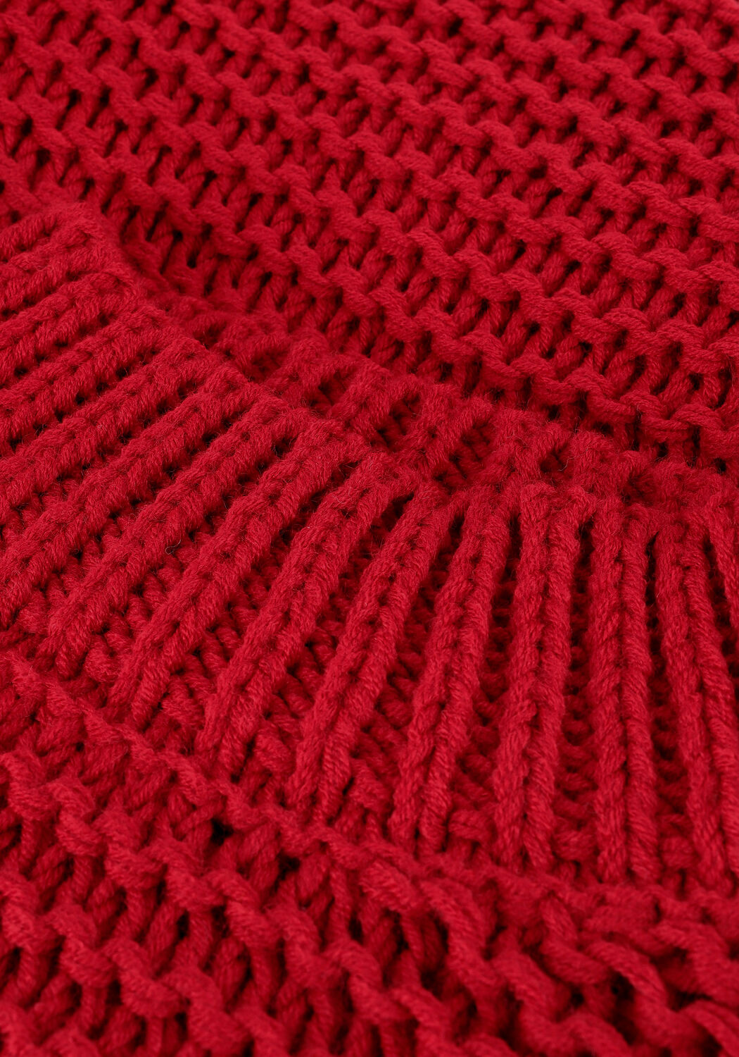 Rode NA-KD Trui CABLE KNITTED SWEATER - large