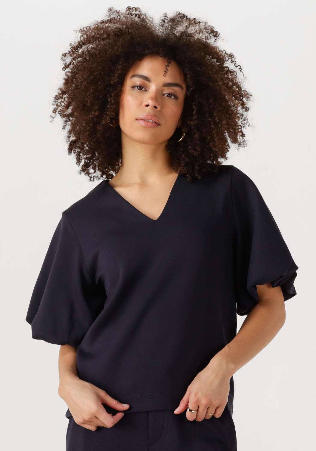 INWEAR Dames Tops & T-shirts Henniehiw Vincent Balloon T-shirt Donkerblauw