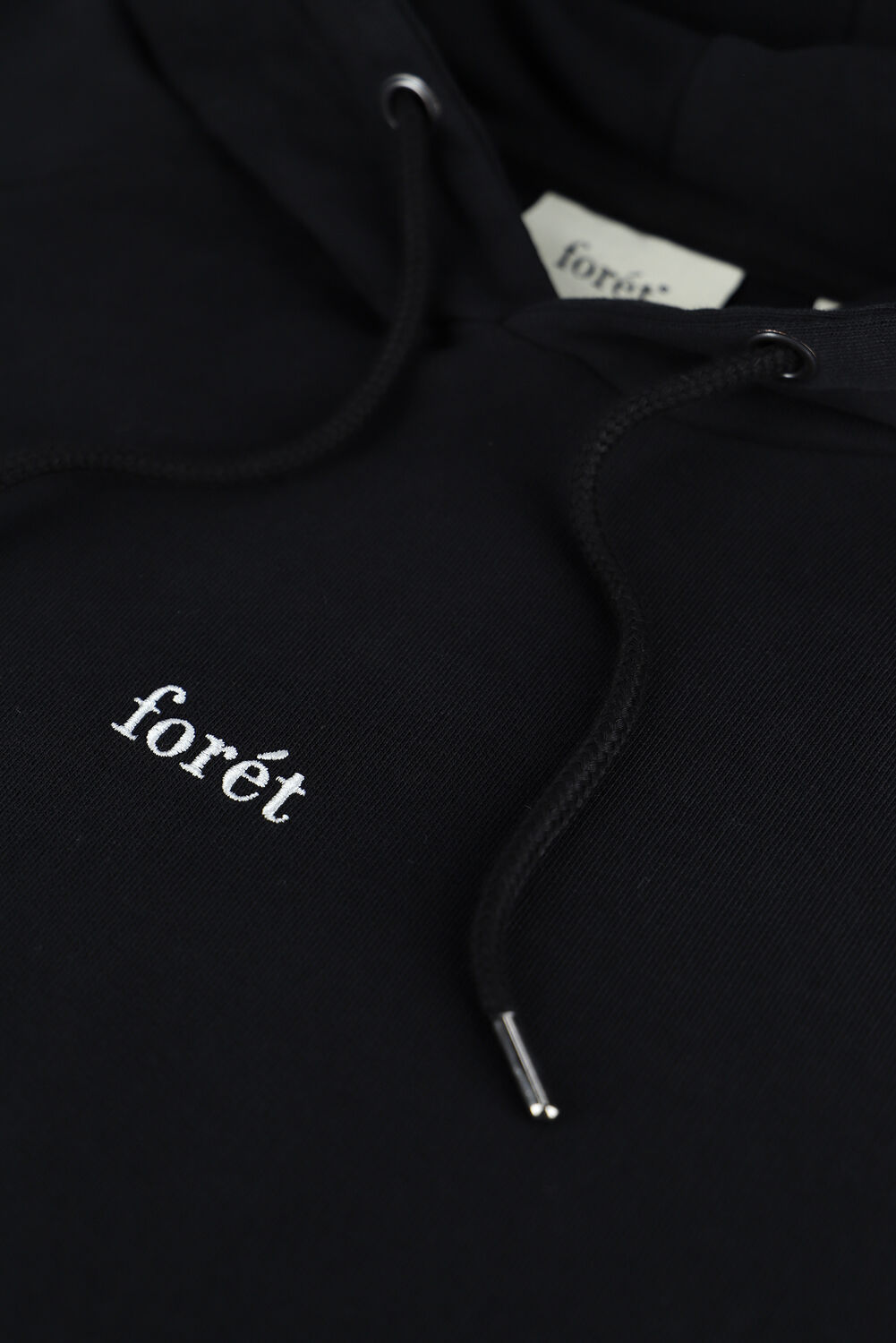 Zwarte FOR&Eacute;T Sweater BISON HOODIE - large