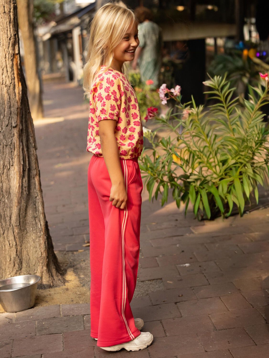 Rode LOOXS Little Wijde broek 2611-7625 - large