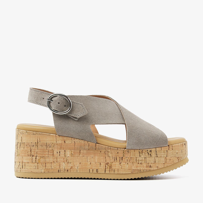 Beige VIA VAI Platte sandalen SISSEL RAISE - large