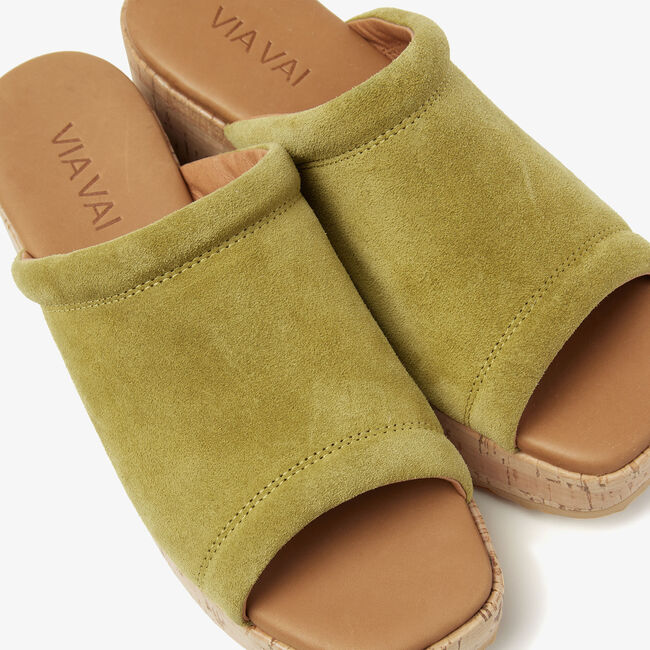 Groene VIA VAI Slippers SISSEL RYDE - large