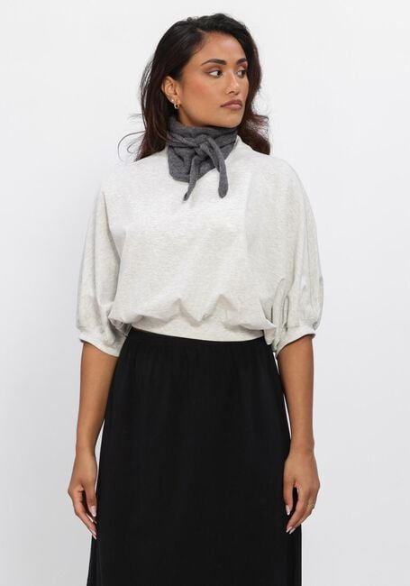 Lichtgrijze ANOTHER LABEL Blouses ALAMICE T-SHIRT S/S - large