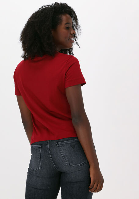 Rode CALVIN KLEIN T-shirt SHRUNKEN INSTITUTIONAL TEE - large