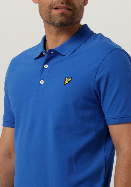 Blauwe LYLE & SCOTT Polo PLAIN POLO SHIRT - large