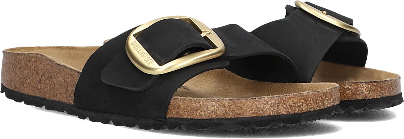 Birkenstock Dames Slippers Madrid Big Buckle - Zwart, foto 2