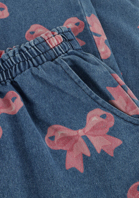 Blauwe KONGES SLOJD Flared jeans MAGOT FRILL PANTS GOTS - large