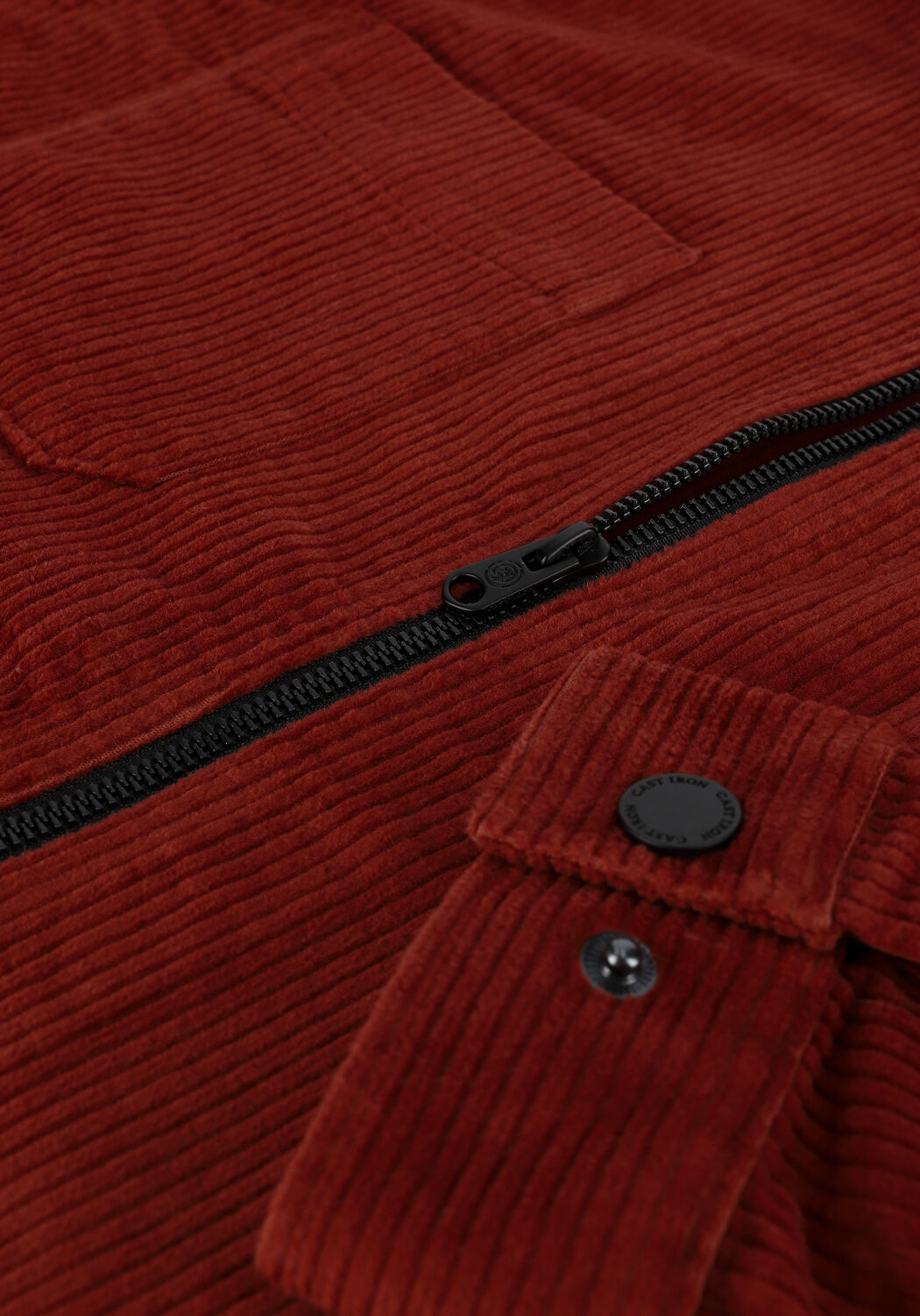 Bordeaux CAST IRON Overshirt LONG SLEEVE SHIRT HEAVY CORDUR - large