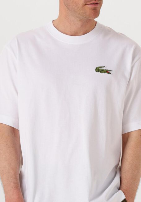 Witte LACOSTE T-shirt 1HT1 MENS TEE-SHIRT 01 - large