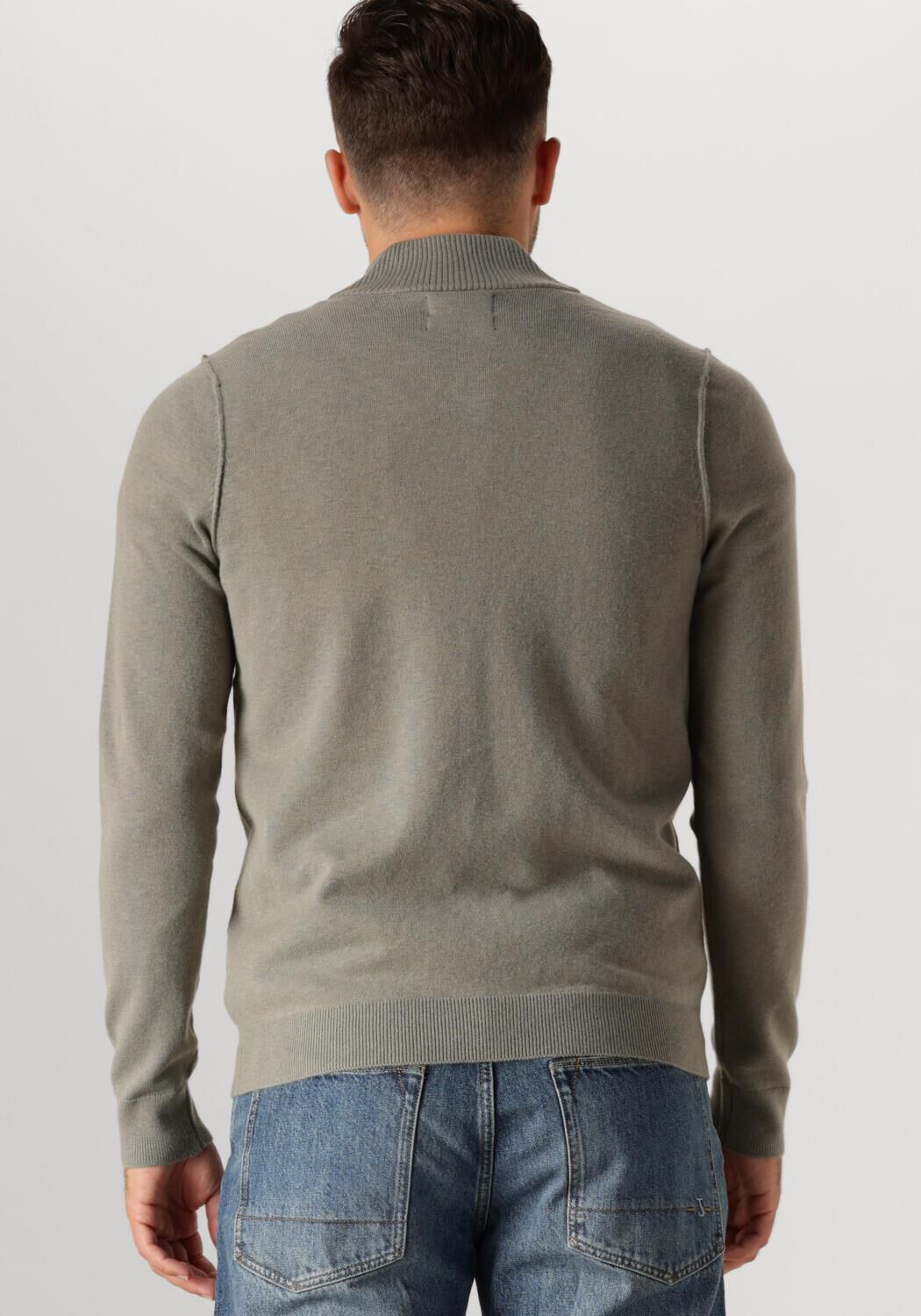 BUTCHER OF BLUE Heren Truien & Vesten Clifden Halfzip Groen