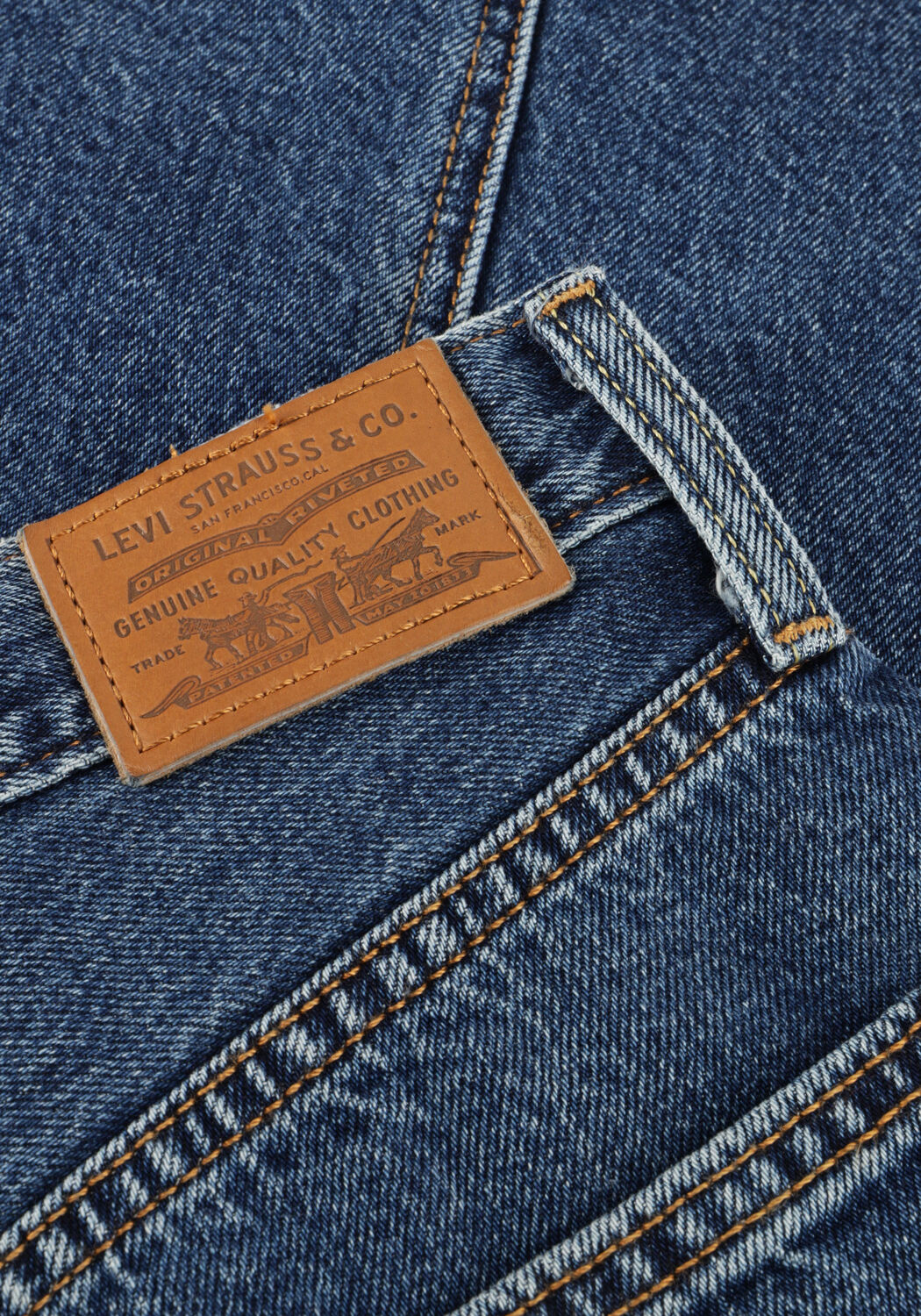 Blauwe LEVI'S Rokken HR BACK SLIT SKIRT - large